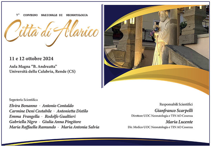 7 Convegno Nazionale di Neonatologia Città di Alarico