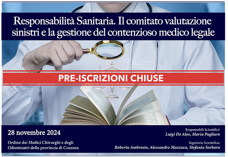 Responsabilità Sanitaria. Il comitato valutazione sinistri e la gestione del contenzioso medico legale