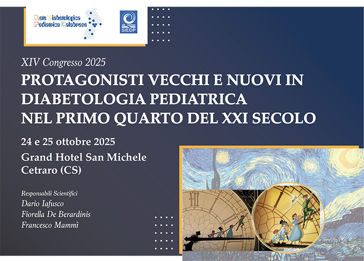 XIV Congresso 2025 Protagonisti vecchi e nuovi in diabetologia pediatrica nel primo quarto del XXI secolo