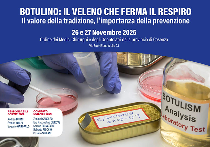 BOTULINO: IL VELENO CHE FERMA IL RESPIRO. Il valore della tradizione, l’importanza della prevenzione